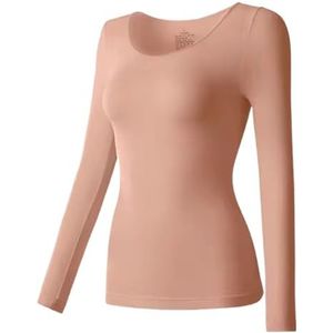 Thermisch ondergoed voor dames, Licht thermisch ondergoed voor dames, Warme lingerie Zachte kleding met lange mouwen Winterkleding voor meisjes Dames