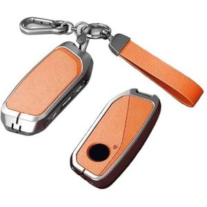 Sleutelbehuizing houder Energie Afstandsbediening Autosleutel Case Cover Zinklegering Leer Voor BMW 2023 2024 Protector Fob Houder Accessoires X1 IX XM X5 X6 X7 I7 Sleutelbehuizing(3)