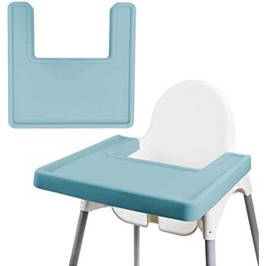 Kinderstoel placemat, duurzaam voor IKEA kinderstoel placemat, all-inclusive eetkamerstoelkussen, schoon en hygiënisch, geschikt voor IKEA Antilop Highchai, voor peuters en baby's (blauw)