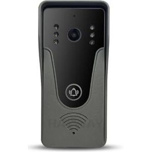 Walkie-talkie, Tuya Smart Home Video-intercomsysteem 7 inch touchscreen WiFi-intercomtoegang met 1080P 110 ° bedrade deurbelcamera(R4-P356BA)