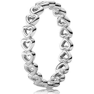 925 Sterling Zilveren Ring Rose Matte Schittering Gekoppelde Love Hearts Tree Of Love Ring Voor Vrouwen Fashion Jewelry