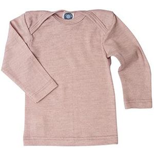 Cosilana, Babyonderhemd met lange mouwen, 70% wol, 30% zijde, Roze gemêleerd, 98/104 cm