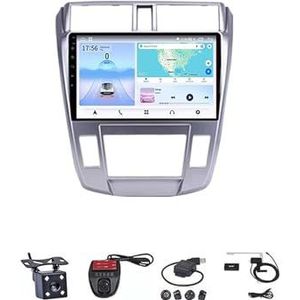 9 Inch Autoradio Voor Honda City 2008-2014 Carplay Android Navigatie GPS Bluetooth Multimedia Speler Smart Automotive Systeem(4G+WIFI 2G+32G)