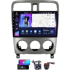Android 13 Dubbel DIN autoradio voor Subaru Forester SG 2002-2008-GPS Navi | Gratis achteruitrijcamera| 9 inch Scherm met Carplay Android Auto/FM RDS DAB/Bluetooth/SWC/DSP Stereo(NF-4)