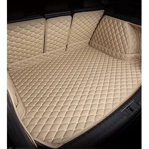 Custom Kofferbak Mat Voor Land Voor Rover Voor Range Voor Rover Sport 5 Zetels 2010-2021 Volledige Set Waterdichte Staart Cargo Achter Pad Antislip Kofferbakmatten (Color : Beige)