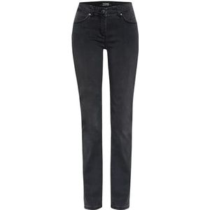 TONI 5-pocket-jeans voor dames, perfecte vorm, van zacht denim, donkergrijs | 872, 22