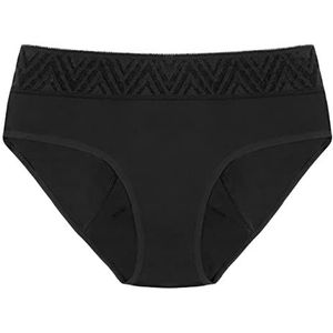 Thinx Hiphugger Period Underwear, Zwart, Large