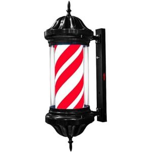 Barber Pole Light, buitenlicht, 70cm/27'' Barber Pole Retro Style LED-licht Kapsalon Open Sign Barbershop Roterende LED-strips Bespaar energie Wandlamp for bar (Kleur: A) (Color : B)