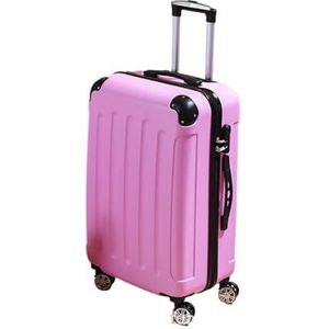 Koffer Geschikt for MAN en vrouwen Reisbagage Zakelijke trolley Koffertas Spinner Boarding Universeel wiel (Color : Rose red, Size : 20 inch)