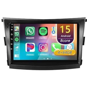 Android 15 Radio,voor SsangYong Tivoli 2015-2019, 9 inch Touchscreen Autoradio met Wireless CarPlay Android Auto Bluetooth WIFI GPS-navigatie swc(A 4core (2G+32G))