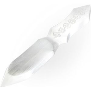 NKlaus Selenit Athame Energiemeter voor Reiki, meditatie en rituelen, 26 cm, handgemaakt en krachtig voor spirituele genezing