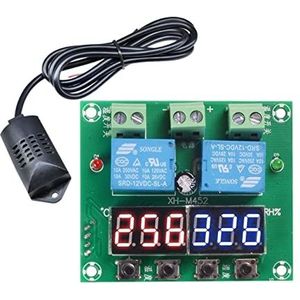 Temperatuurregelaar, Digitale Thermostaat Vochtigheid Controller Ei Incubator Temperatuur Thermometer Vochtigheid Controller 10A Hygrometer Controle Digitale Temperatuurregelaar(M452 12V)