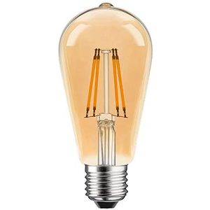 LED Rustika filament Edison gloeilamp 4W E27 goud extra warm 1800K ST19 peervorm
