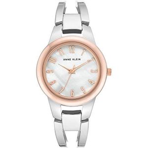 Anne Klein Dames zilverkleurige armband horloge 33mm, Modern