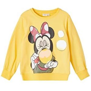 NAME IT Sweatshirt met Disney-print voor meisjes, Sunset Gold, 110 cm