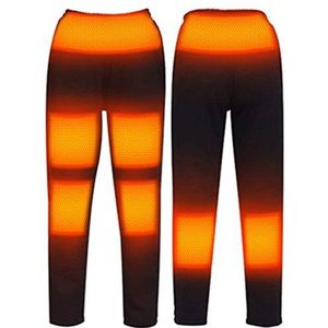 WayGlory Verwarming Broek Elektrische Generatie Verwarming Broek 3-Stap Temperatuurregeling Broek Elektrische Verwarming Pak Elektrische Verwarming Broek Vissen Ski Broek Met Riem, 6 Verwarming Gebieden - zwart - L