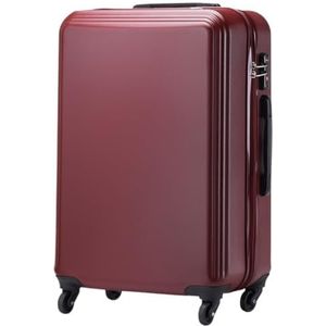 Koffer Bagage Reiskofferbagage Eenvoud Cabinebagage Instappen Reisbagage Met Harde Kant Reiskoffer (Color : Rot, Size : 20in)
