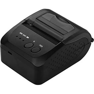 WMMNHY Draagbare Mini Direct thermische printer Draadloze Thermal Pos Ontvangstprinter met batterij van 2000 mAh/BT Mobiele printer