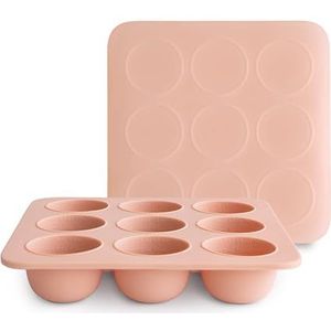 Mushie - Babyvoeding Diepvries Tray (9 x 4,5 milliliter) - Bewaarbakjes - Blush