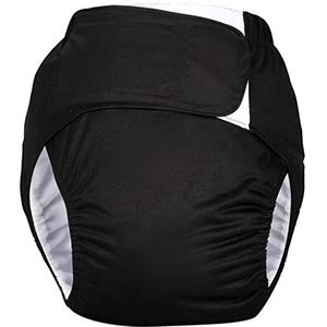 Verstelbare volwassen luier incontinentie broek voor oude mensen geurvrij zwart