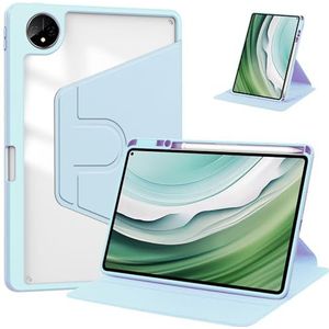 Tablet PC-hoes Doorzichtige achterkant compatibel met Huawei MatePad Pro 11 (2023) met penhouder, 360 graden draaibare standaard Folio Flip Smart Tablet Cover Auto Sleep/Wake Tablet Case Bescherming(S