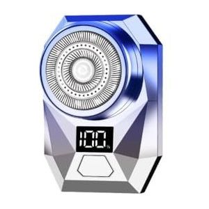 - Mild en niet-irriterend voor de poriën Oplaadbaar Elektrisch Scheerapparaat For Heren - Nat/droog Gebruik, Snel Opladen, Zwevende Meskop, Scheren En Opladen Via USB - Kan als cadeau gegeven worden(G
