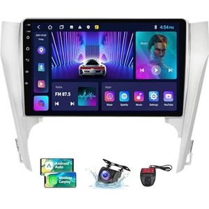 Android 13 Autoradio 2 DIN Compatibel met Toyota Camry 7 2014-2017 9 Inch Touchscreen Carplay en Android Auto met Bluetooth 5.0/FM RDS/Bediening op het stuur/Achteruitrijcamera(NF-1)