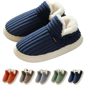 Sunmoine Wolkenpantoffels, winterbont, wollig, warm, voor thuis, uniseks, Donkerblauw, 9/10 UK