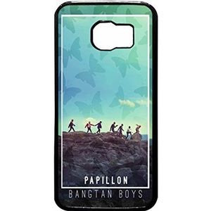 BTS Papillon 1 Samsung Galaxy S6 Coque (Noir Plastique)