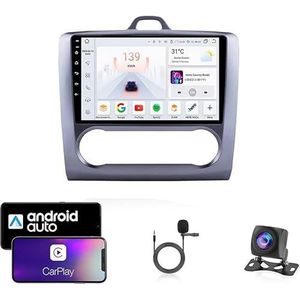Android 13 Dubbel Din Auto Stereo Touchscreen Auto Stereo Voor Ford focus 2004-2011 Met Bluetooth GPS Navigatie WiFi FM Radio USB/SWC/Plug en Play Ondersteuning Carplay&Android Auto(4 Core Wifi 1G+16G