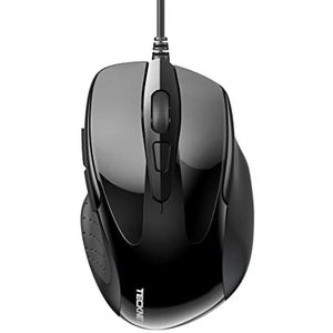 TECKNET Optical Business Mouse bedrade ergonomische muis, zwart