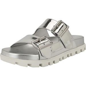 Nine West Timma Sandaal voor dames, Zilveren Spiegel Metallic 040, 36 EU