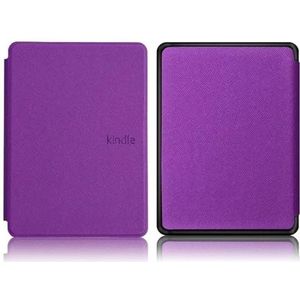 E-book beschermkap PU-hoes voor Kindle Paperwhite 10th (2018 release), Wake/Sleep Cover voor Kindle Paperwhite 4, model PQ94WIF slaap/waak functie (Color : Szw purple, Size : PQ94WIF)