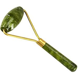 Semi kostbare kristallen enkele roller collectie massage tool van voor afslanken gezicht 1 stuk (kleur: oranje)