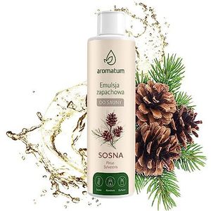 AROMATUM Sauna-Infusie, 250ml Sauna Infusion, Extract Concentraat met Dennenolie, Sauna Oliën | BIO Etherische oliën Natuurlijke Sauna Infusion | Saunaolie voor Aromatherapie Intensief Aroma
