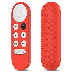 BAIRU Siliconen hoes voor Chrome-cast TV 2020 Voice Afstandsbediening, Antislip Beschermhoes Sleeve Skin