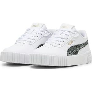 PUMA Carina 2.0 Animal Update sneakers voor kinderen 27.5 White Mineral Gray Gold