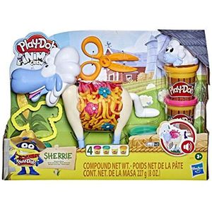 Play-Doh Animal Crew Sherrie Mama Wollen Schaapspeelgoed Voor Kinderen Vanaf 3 Jaar Met Grappige Geluiden en 4 PlayDoh Kleuren