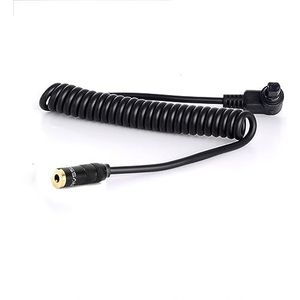 HangTon Afstandsbediening Trigger Kabel Adapter voor Canon R3 R5 1DX 6D 7D 5D MKIII 60D EOS SLR Camera, 2.5mm Vrouwelijk naar N3