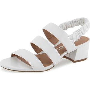 Aerosoles Clarissa Damessandalen met hak, Glanzend wit leer, 37 EU