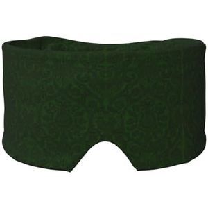 Hunter Groene Bloemblaadjes Patroon Print Slaap Oog Oor Masker Zacht en Comfortabel Oogblinder Blinddoek Schaduw voor Mannen Vrouwen