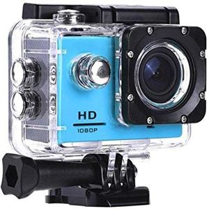 Action Camera Plastic 30M waterdichte Sport Mini Dv 1080P Video Camera fietshelm Car Camera F11.10C (Color Name : Blue)