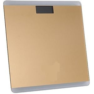 Vierkante Kleur 26cm Elektronische Weegschaal Genaamd Gehard Glas Slimme Lichaamsvetschaal Led Slimme Digitale Weegschaal Gemakkelijk Te Gebruiken(White)