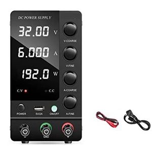 Tafelvoeding 30V 5A Verstelbare High Power Switching DC-voeding Verstelbare spanningsregelaar Bankbron Hoge precisie, LED-display