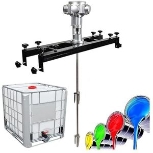 Verfmixer, pneumatische roerder, verfroerder voor kleuren, menger voor verf met houder, uitrusting voor het mengen van kleuren, menger voor kleuren