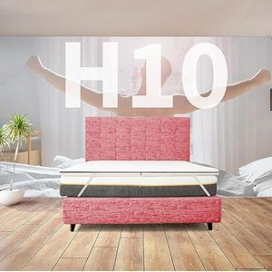 Comfy Line Topper, stijf voor tweepersoonsbed, 1100 x 190 cm, zeer hoge orthopedische topper ook voor extra hoge gewichten 10 cm | Topper afneembaar hypoallergeen met elastieken ter bevestiging -