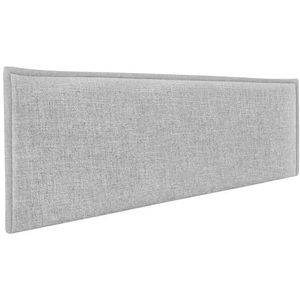 DHOME Hoofdeinde van natuurlijk linnen, glad, met trim, gevoerd, voor slaapkamer, modern, top trending (parel, 145 cm (bedden met 120/135/140))