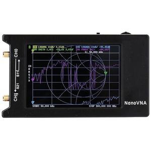 Antenne-analysator, NanoVNA-H4 4inch Vector Network Analyzer 10k-1.5GHz HF VHF UHF Antenne Versie 4.3, voor netwerkkabeldiagnostiek