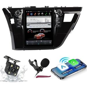 Android 15 Autoradio Navi voor T-oyota Corolla (2013) 10.4 ""Touchscreen Car Multimedia Player met draadloze carplay GPS-navigatie Bluetooth 5.0 HIFI FM 5G-WiFi SWC DSP MIC,6g+128g