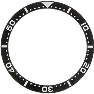 Horloge Bezel Insert Onderdelen, Keramische Bezel Insert 38mm Keramische Bezel Insert Zwart voor Seiko Horloge Gezicht Horloges Vervangen Accessoires voor Automatisch Heren Horloge